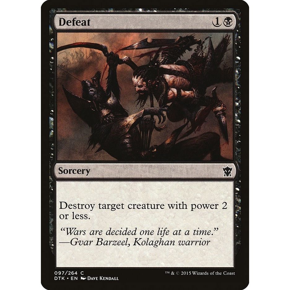Image for Defeat (97) (DTK) - Magic: The Gathering