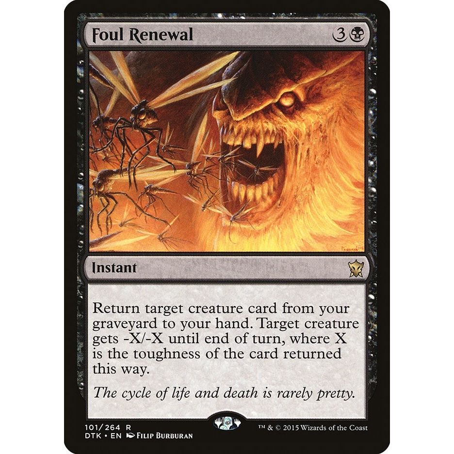 Image for Foul Renewal (101) (DTK) - Magic: The Gathering