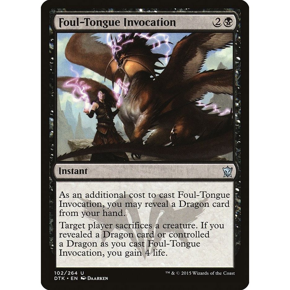 Image for Foul-Tongue Invocation (102) (DTK) - Magic: The Gathering