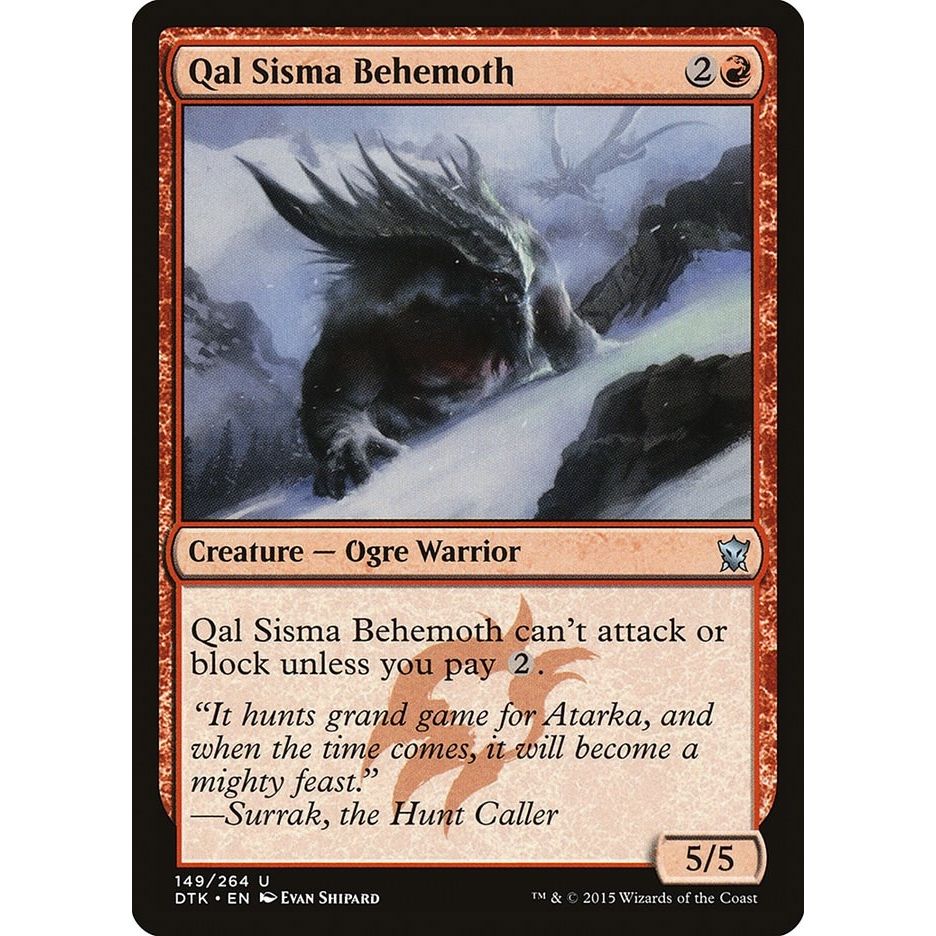 Image for Qal Sisma Behemoth (149) (DTK) - Magic: The Gathering