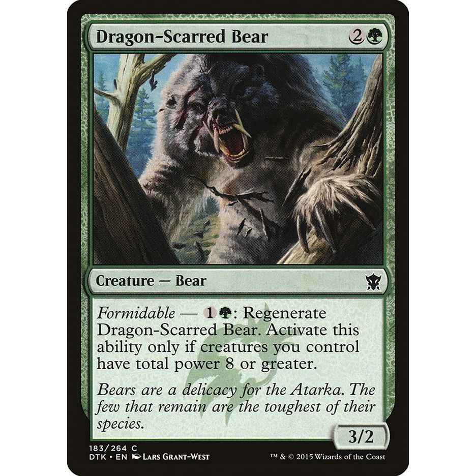 Image for Dragon-Scarred Bear (183) (DTK) - Magic: The Gathering