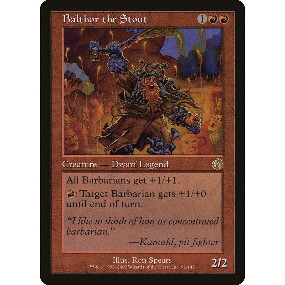 Image for Balthor the Stout (91) (TOR) - Magic: The Gathering