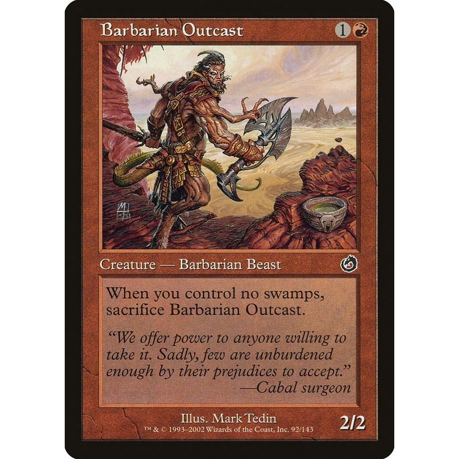 Image for Barbarian Outcast (92) (TOR) - Magic: The Gathering