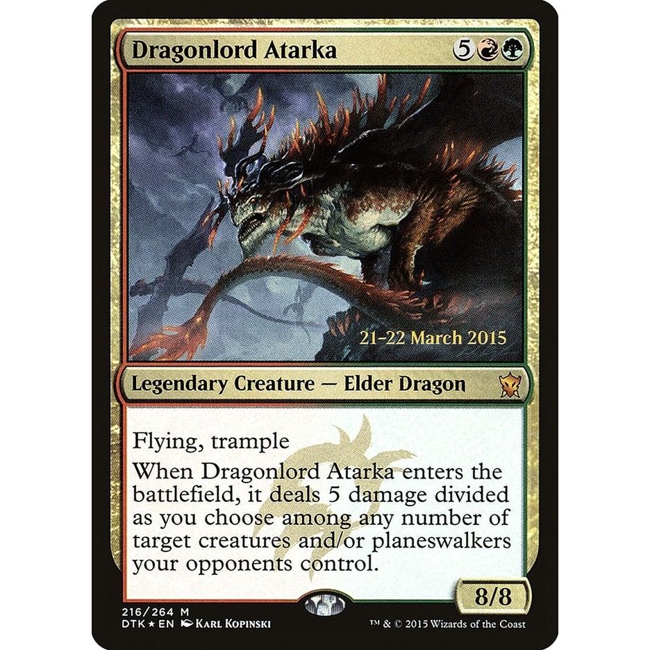 Image for Dragonlord Atarka (216) (PRE) - Magic: The Gathering
