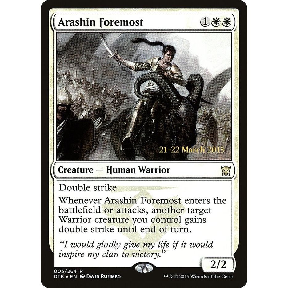 Image for Arashin Foremost (3) (PRE) - Magic: The Gathering