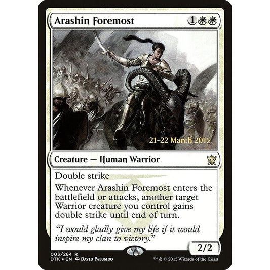 Image for Arashin Foremost (3) (PRE) - Magic: The Gathering