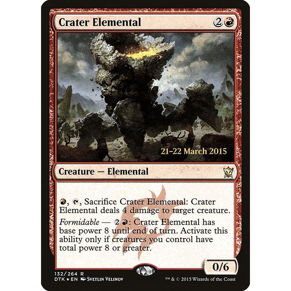 Image for Crater Elemental (132) (PRE) - Magic: The Gathering