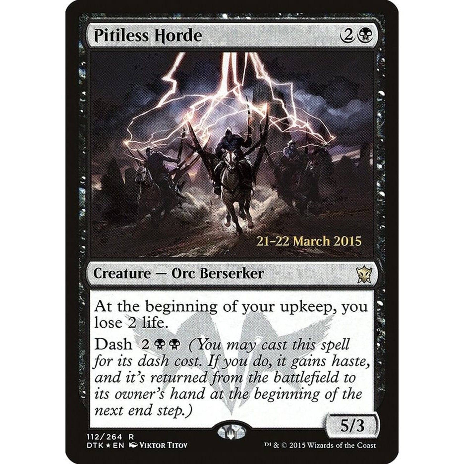 Image for Pitiless Horde (112) (PRE) - Magic: The Gathering