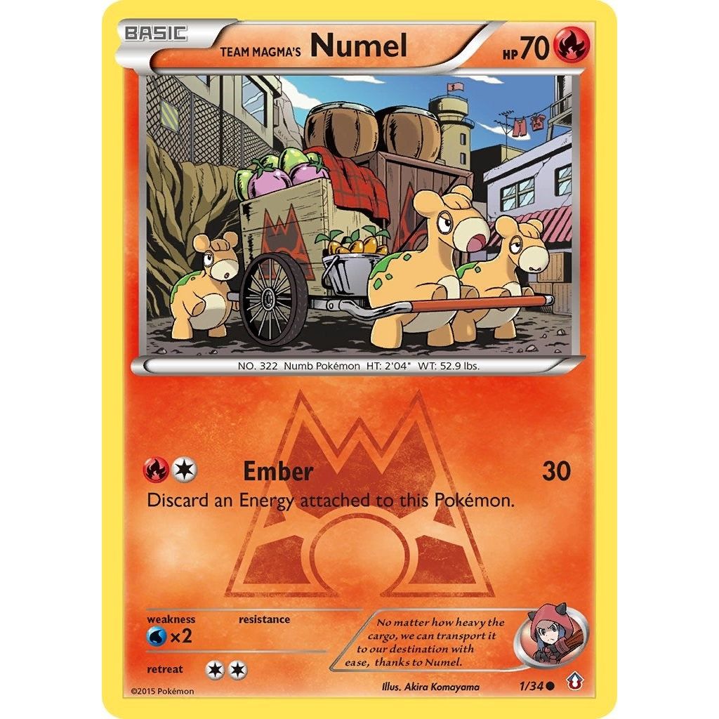 Image for Team Magma's Numel (1/34) (DCR) - Pokemon