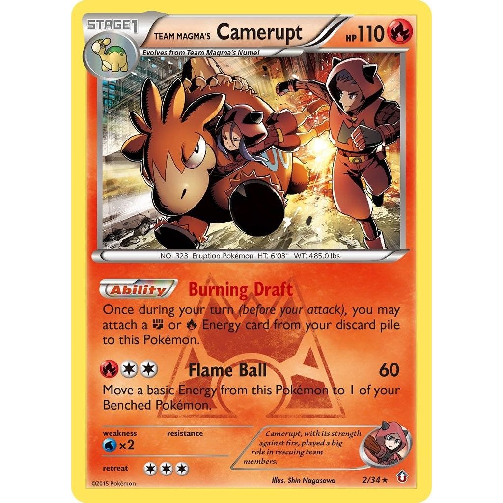 Image for Team Magma's Camerupt (2/34) (DCR) - Pokemon