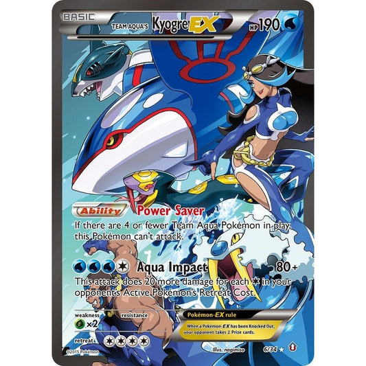 Image for Team Aqua's Kyogre EX (6/34) (DCR) - Pokemon