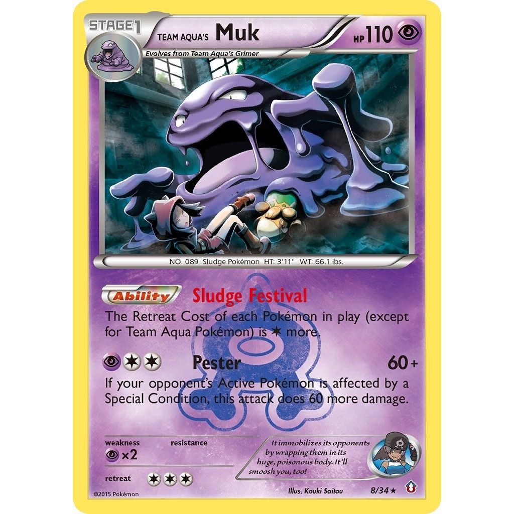 Image for Team Aqua's Muk (8/34) (DCR) - Pokemon