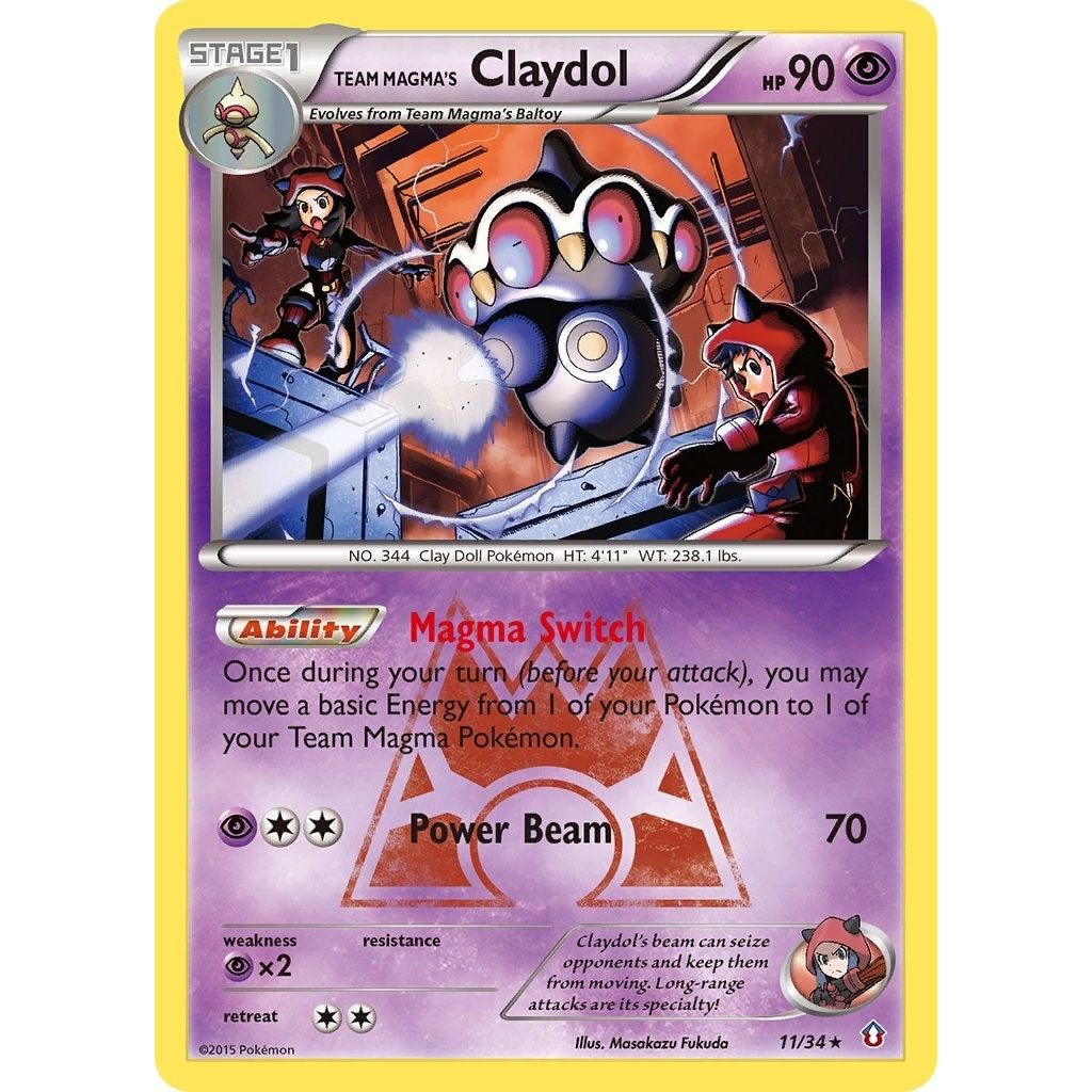 Image for Team Magma's Claydol (11/34) (DCR) - Pokemon