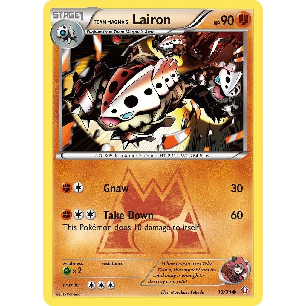Image for Team Magma's Lairon (13/34) (DCR) - Pokemon
