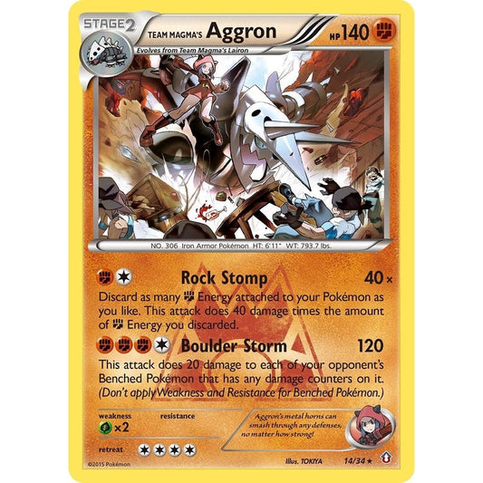 Image for Team Magma's Aggron (14/34) (DCR) - Pokemon