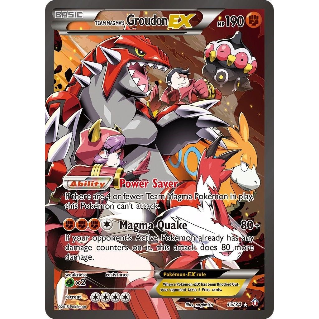 Image for Team Magma's Groudon EX (15/34) (DCR) - Pokemon