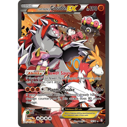 Image for Team Magma's Groudon EX (15/34) (DCR) - Pokemon