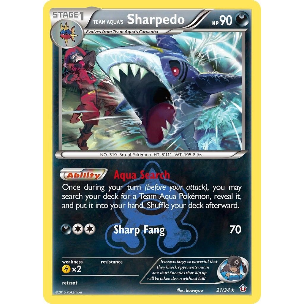 Image for Team Aqua's Sharpedo (21/34) (DCR) - Pokemon