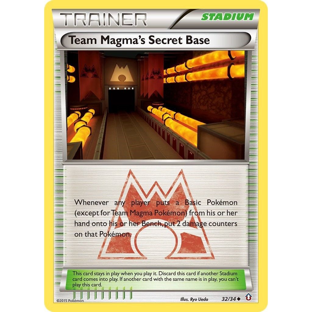Image for Team Magma's Secret Base (32/34) (DCR) - Pokemon