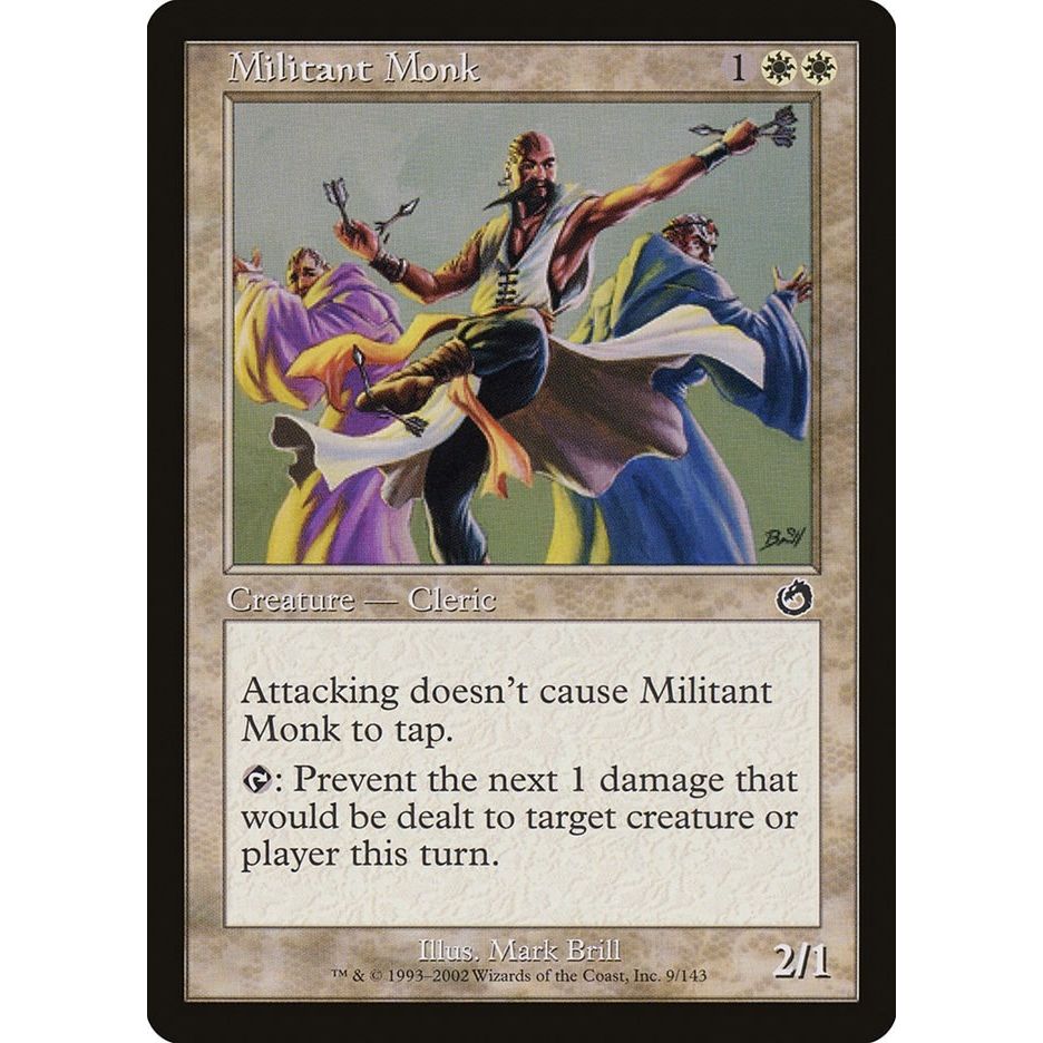 Image for Militant Monk (9) (TOR) - Magic: The Gathering