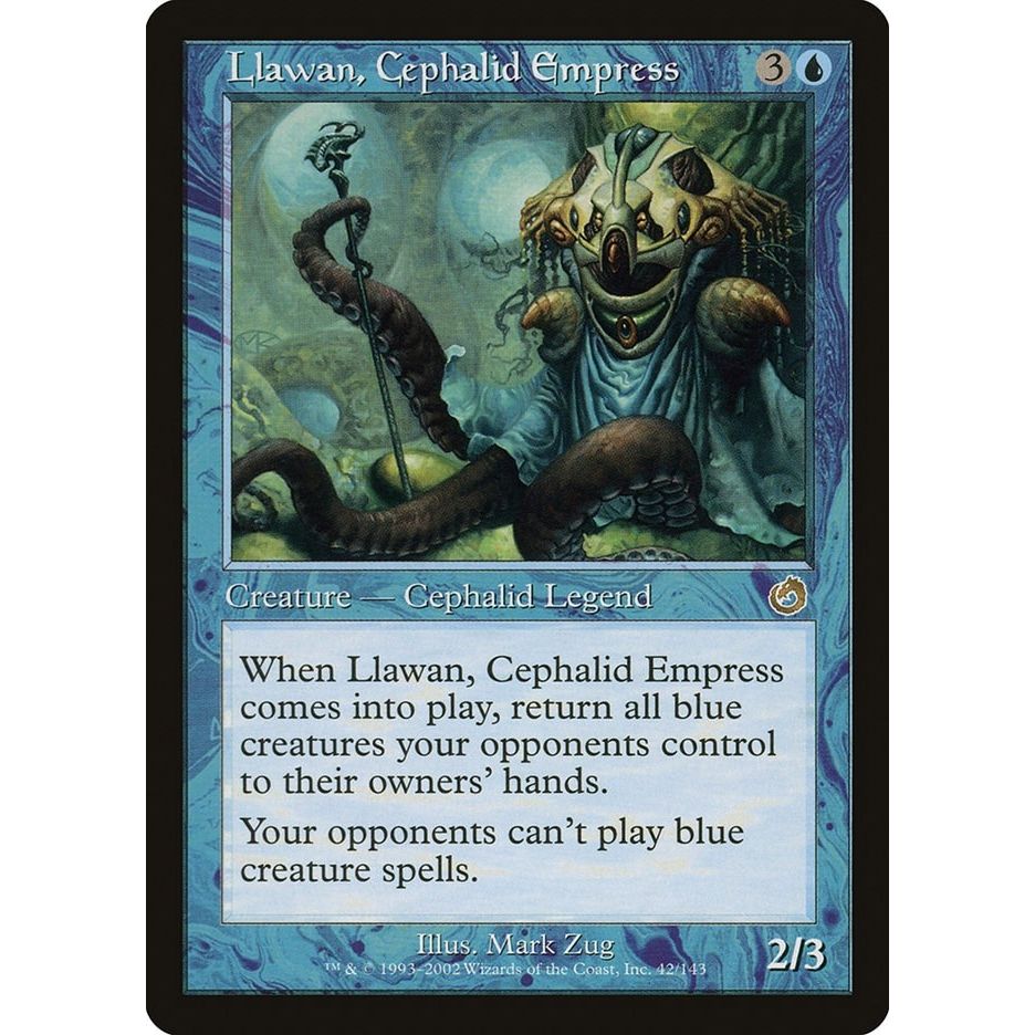 Image for Llawan, Cephalid Empress (42) (TOR) - Magic: The Gathering