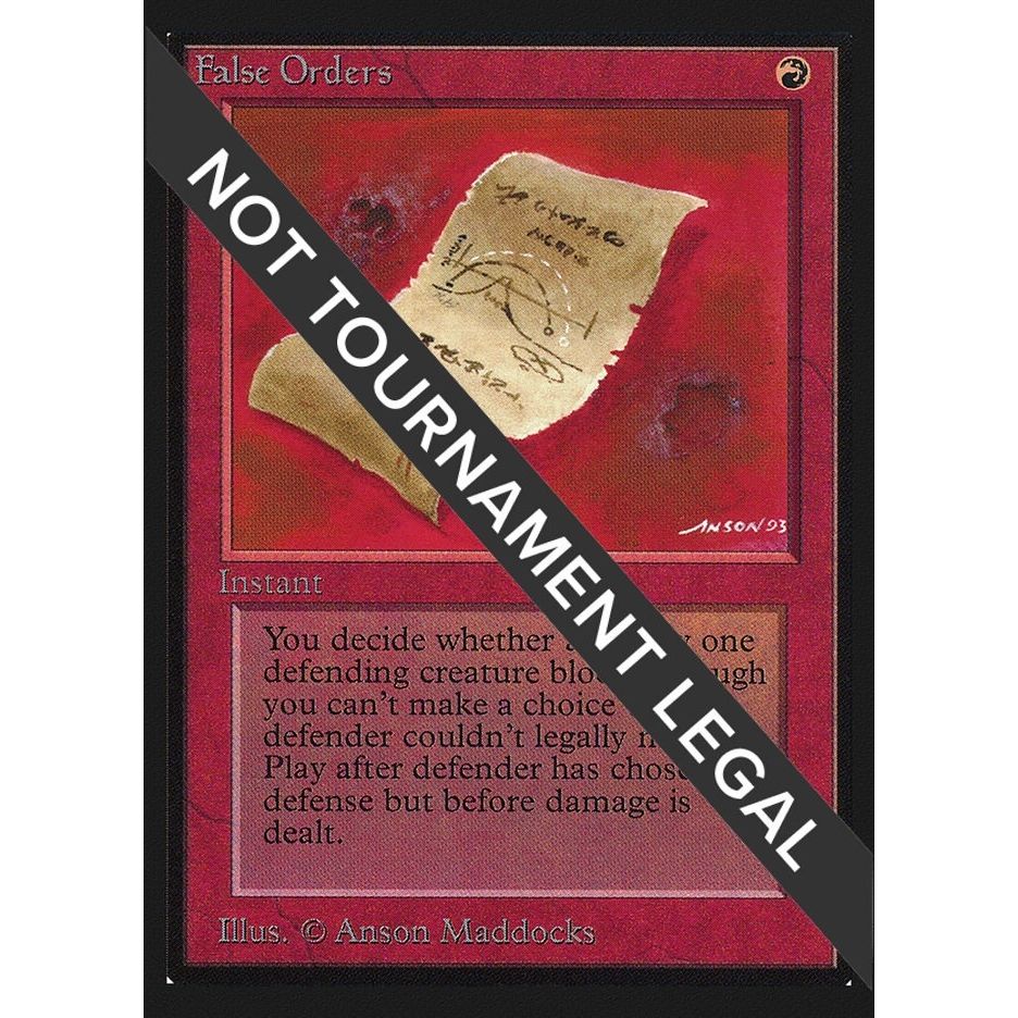 Image for False Orders (CE) (CED) - Magic: The Gathering