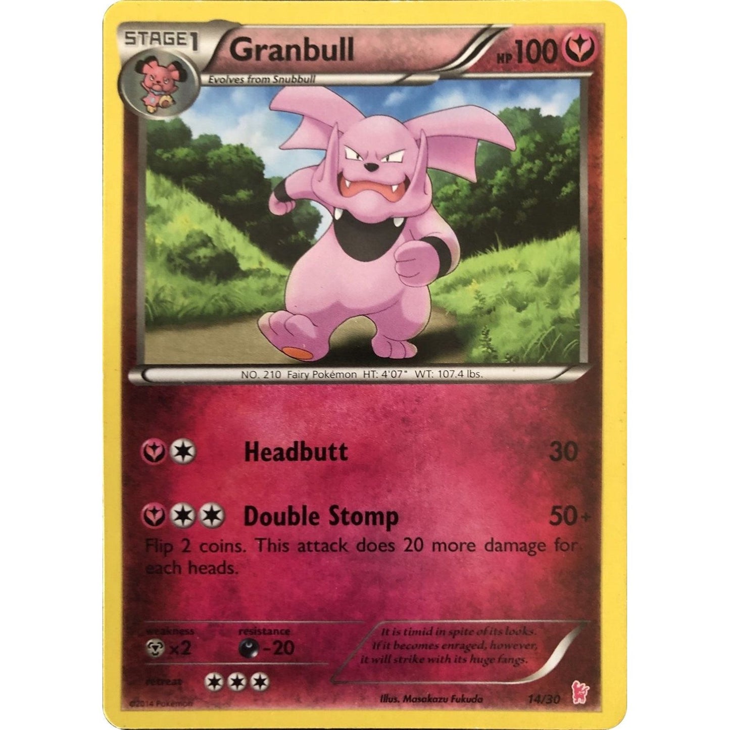 Image for Granbull (#14) (14/30) (PR) - Pokemon