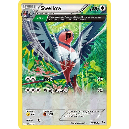 Image for Swellow (72 Delta) (72/108) (ROS) - Pokemon