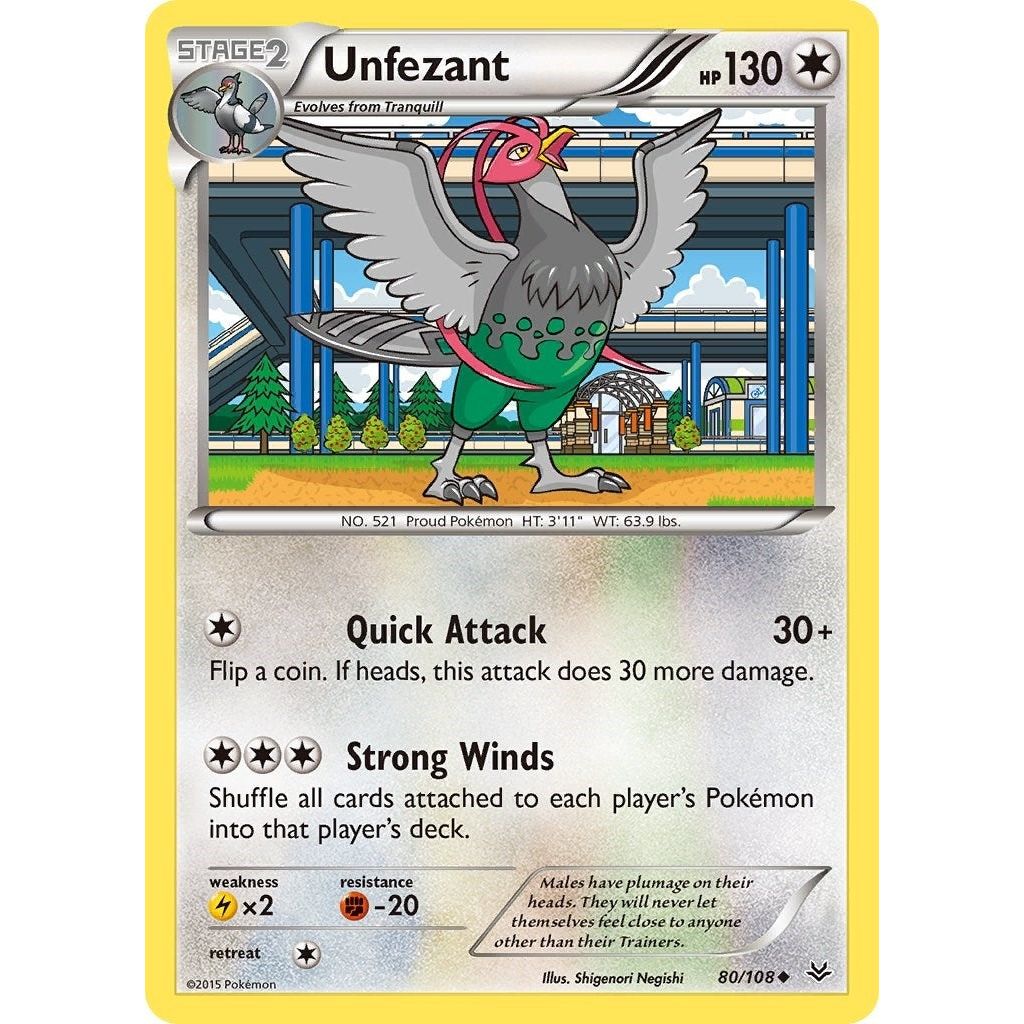 Image for Unfezant (80) (80/108) (ROS) - Pokemon