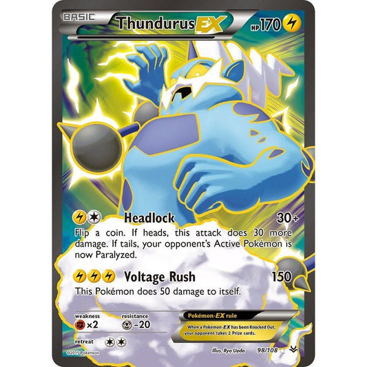Image for Thundurus EX (98 Full Art) (98/108) (ROS) - Pokemon