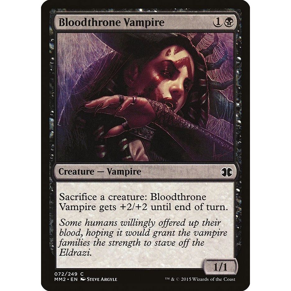 Image for Bloodthrone Vampire (72) (MM2) - Magic: The Gathering