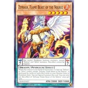 Image for Zefraxa, Flame Beast of the Nekroz (CROS-EN027) (CROS) - YuGiOh