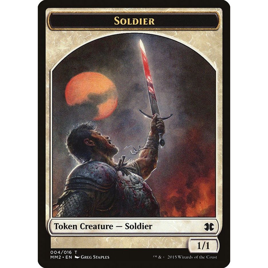 Image for Soldier Token (4) (MM2) - Magic: The Gathering