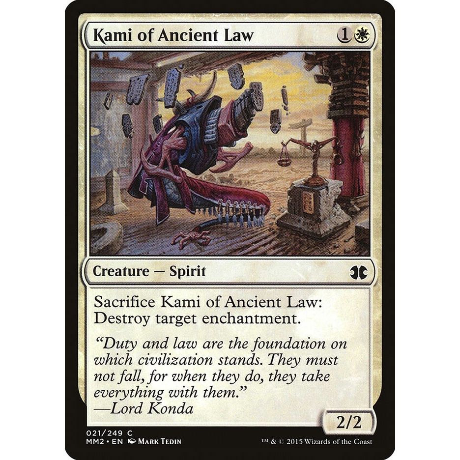 Image for Kami of Ancient Law (21) (MM2) - Magic: The Gathering