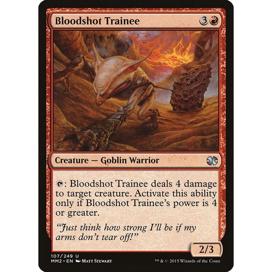 Image for Bloodshot Trainee (107) (MM2) - Magic: The Gathering