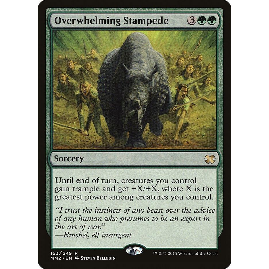 Image for Overwhelming Stampede (153) (MM2) - Magic: The Gathering