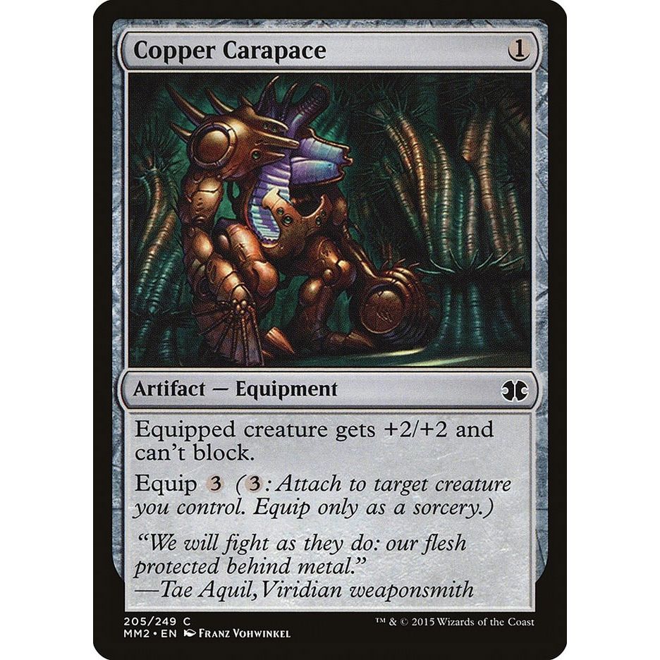 Image for Copper Carapace (205) (MM2) - Magic: The Gathering