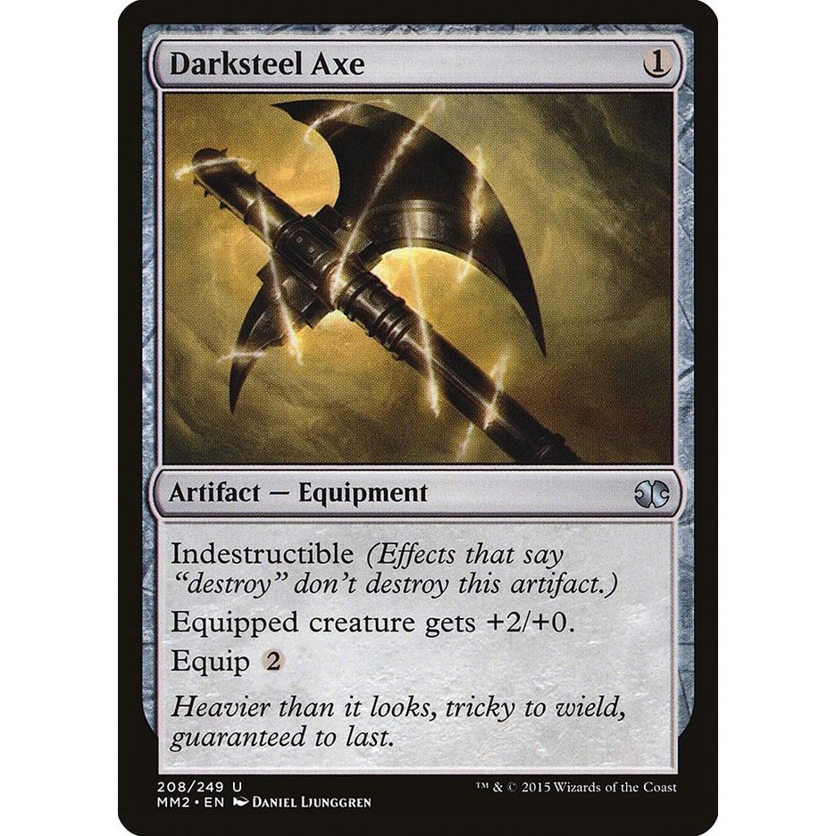 Image for Darksteel Axe (208) (MM2) - Magic: The Gathering