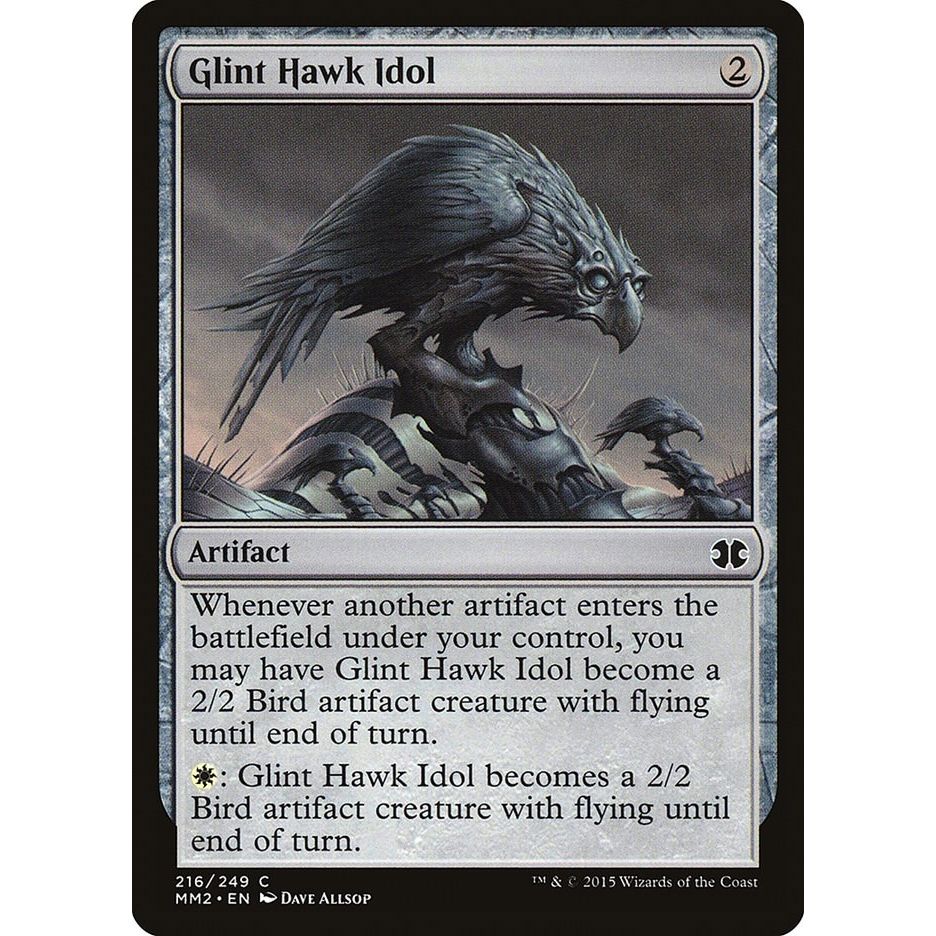 Image for Glint Hawk Idol (216) (MM2) - Magic: The Gathering