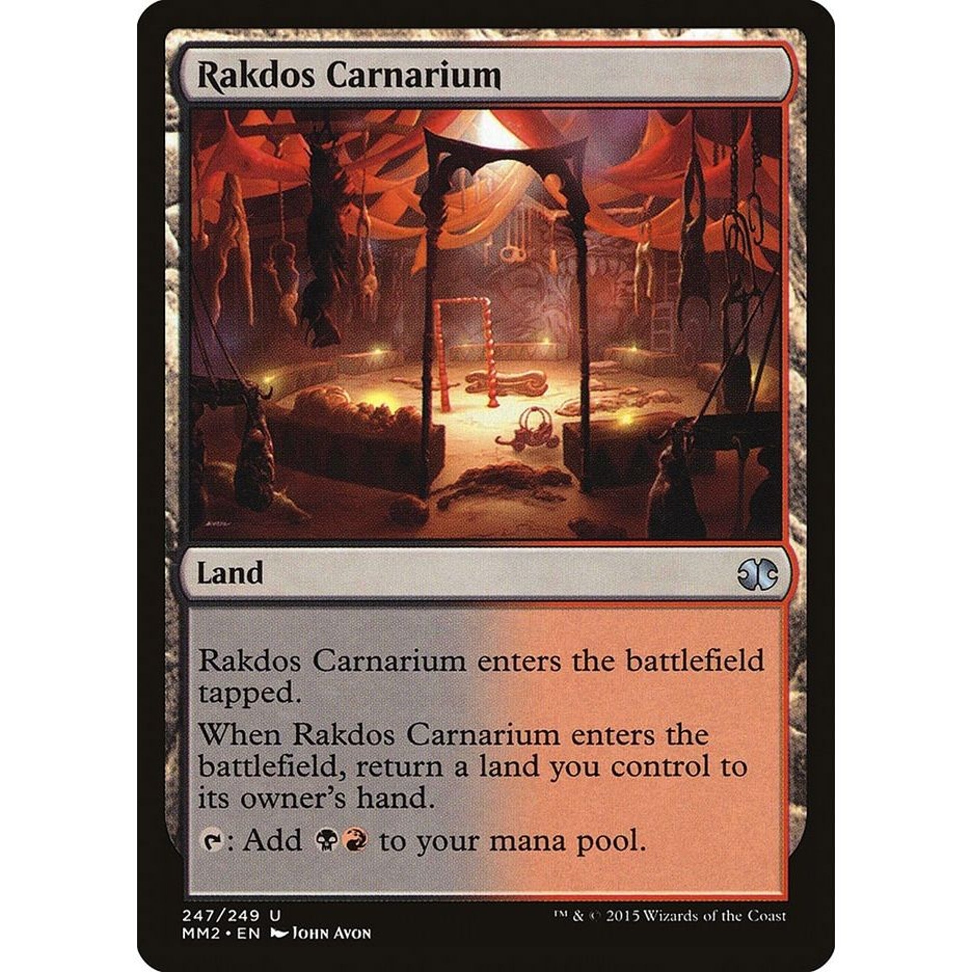 Image for Rakdos Carnarium (247) (MM2) - Magic: The Gathering