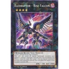 Image for Raidraptor - Rise Falcon (Shatterfoil) (SP15-EN037) (SP15) - YuGiOh