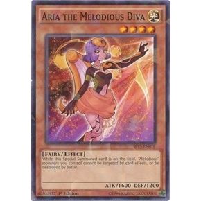 Image for Aria the Melodious Diva (Shatterfoil) (SP15-EN018) (SP15) - YuGiOh