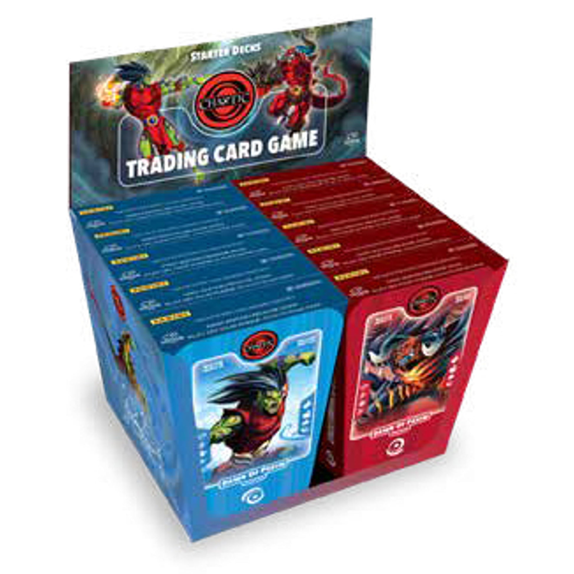 Chaotic TCG Dawn of Perim: Secrets Decoded starter deck display of 10 decks