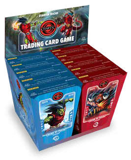 Chaotic TCG Dawn of Perim: Secrets Decoded starter deck display of 10 decks