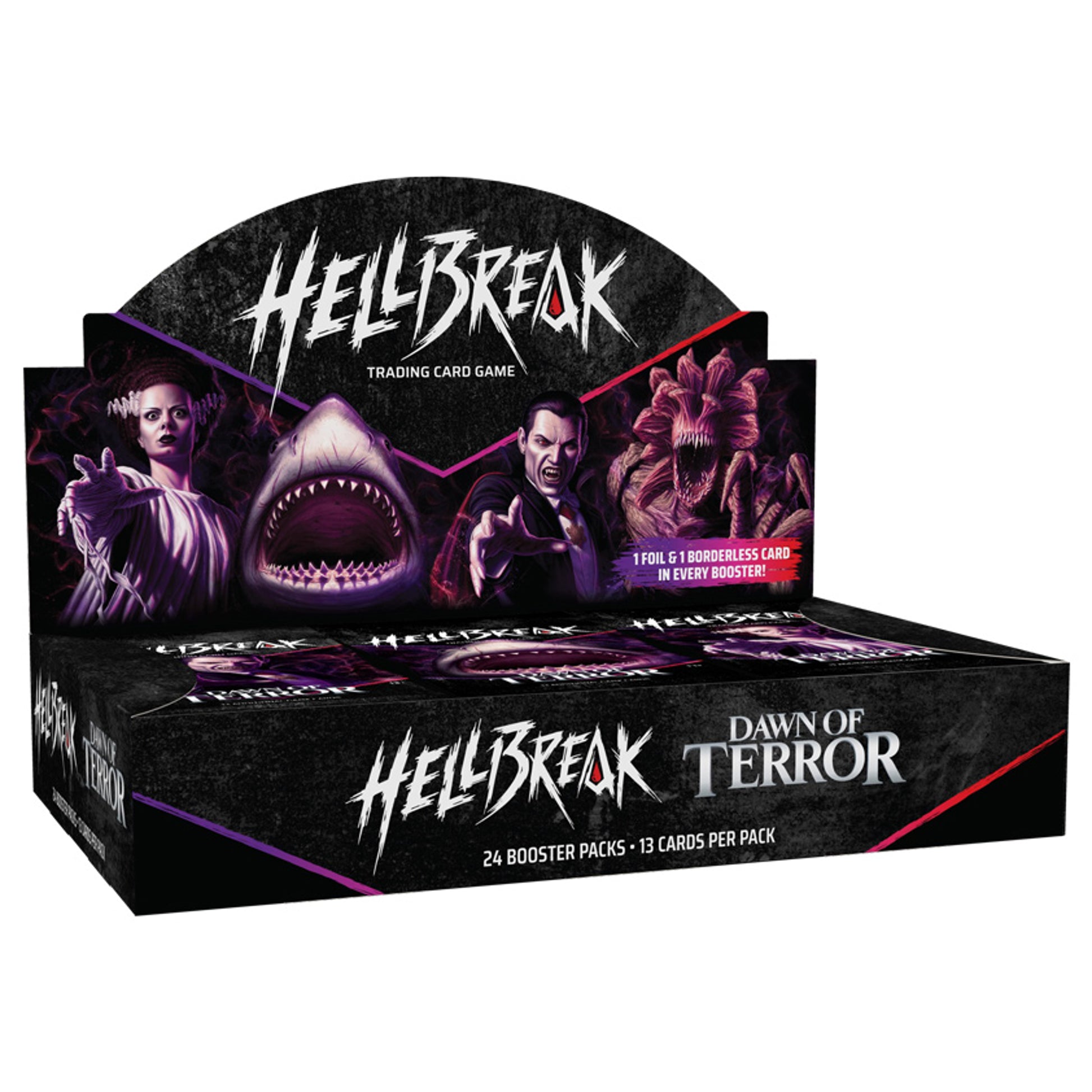 Hellbreak TCG Dawn of Terror booster display box of 24 packs