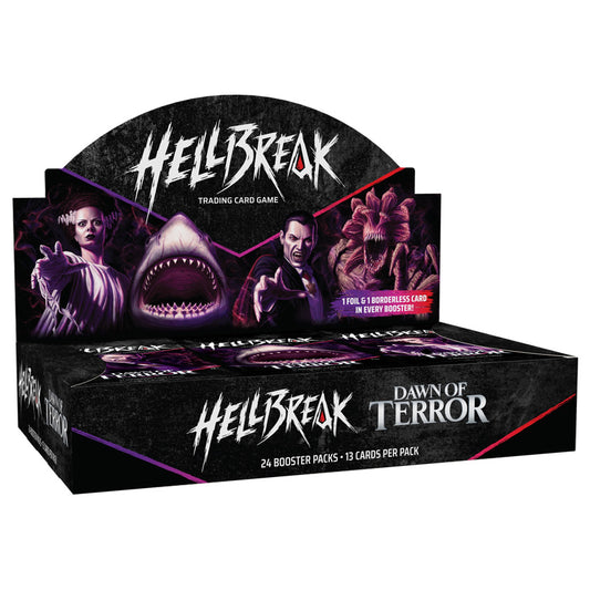 Hellbreak TCG Dawn of Terror booster display box of 24 packs