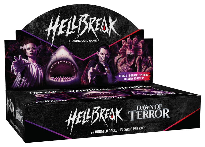 Hellbreak TCG Dawn of Terror booster display box of 24 packs