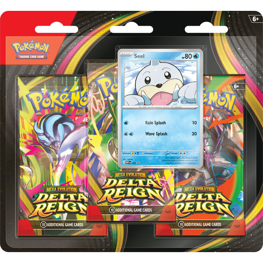 Pokemon TCG Mega Evolution Delta Reign Three-Pack Blister Seel