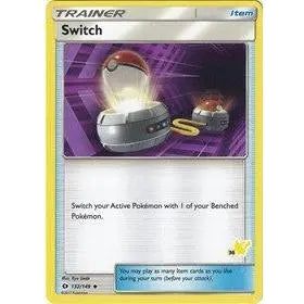 Switch - 132/149 (#36 Pikachu Stamped) Pokemon