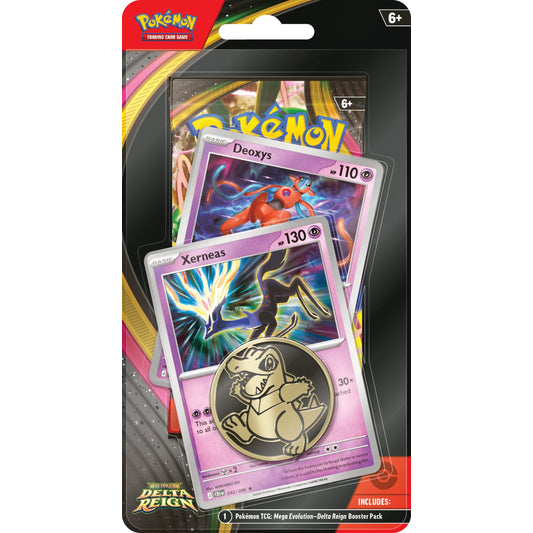 Pokemon TCG Mega Evolution Delta Reign Checklane Blister Xerneas Deoxys
